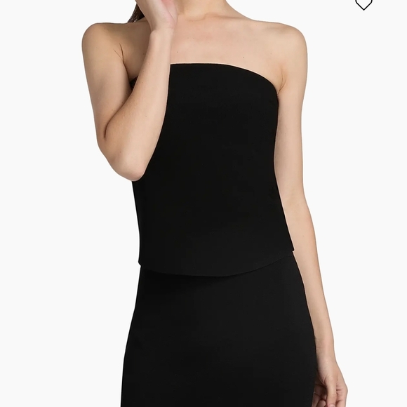 Simkhai Womens Shawn Strapless Bustier   Top Size L Black MSRP $275 - Picture 3 of 9